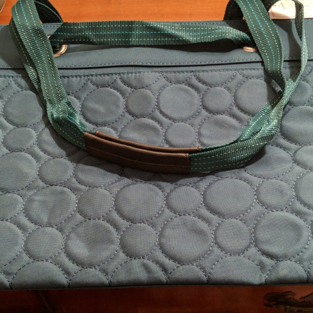 Thirty-One Blue Quilted Tote Bag